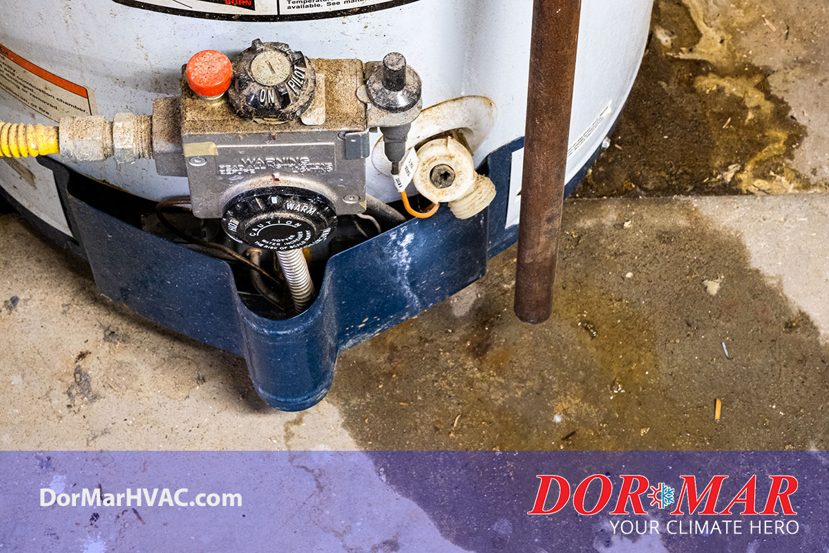 Annual hot water tank sediment flush in Newark